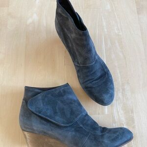 Coclico Charcoal Suede Ankle Boots